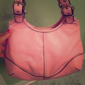 Light pink Coach purse, 100 percent authentic