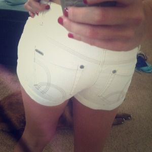 Hurley white stretchy shorts