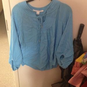 Blue Diane Von Furstenberg blouse
