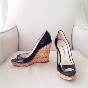 Authentic 35.5 Brian Atwood platform wedges