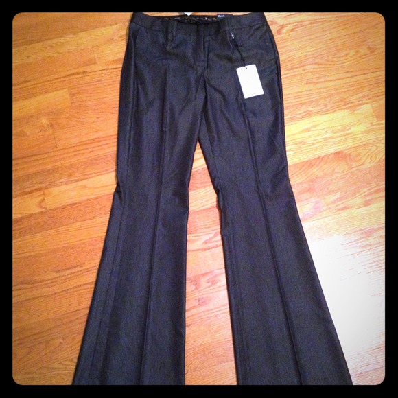 Express Illustrator Pant. Black w/pinstripe