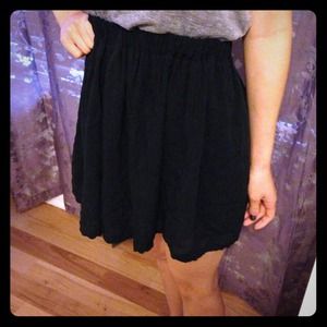 Brandy melville black skater skirt