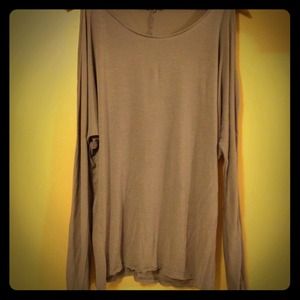 Express long sleeve with shoulder cut outs