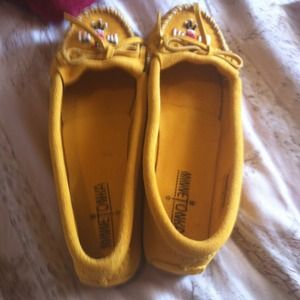 Yellow Minnetonka Moccasins