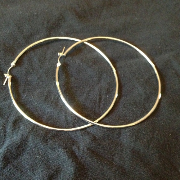 Silver hoops