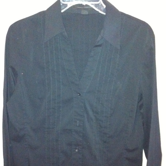 NWOT Express tuxedo long sleeve shirt.