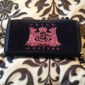 REDUCED$! Juicy Couture Velour Blue Wallet! - NWOT