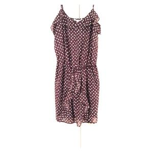 Polka dot brown dress M