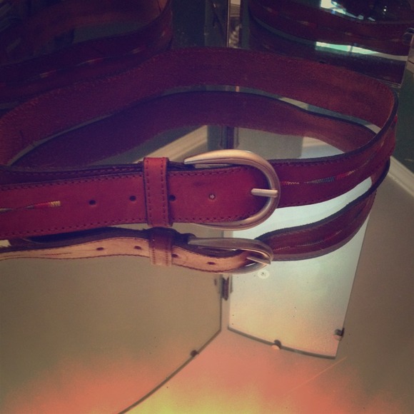 Great leather belt rainbow design!