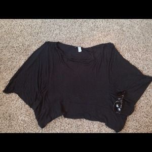 Black loose flowing shirt