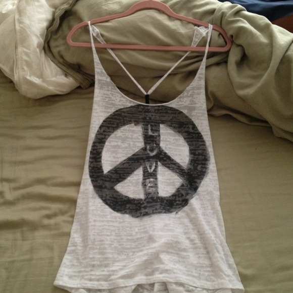Open back tank top
