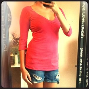 Pink Hollister VNeck
