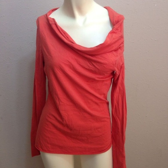 Sold James Perse Supima Cotton Orange Asymmetric