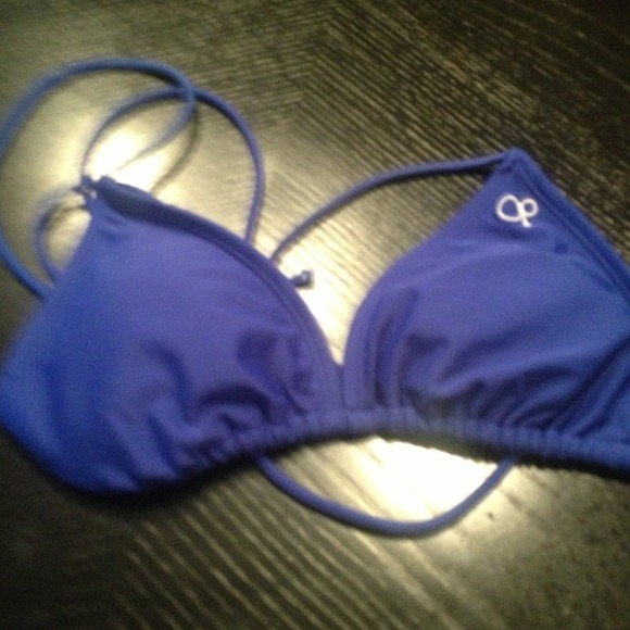 Blue OP bathing suit top