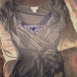 Olive colored Moschino top.