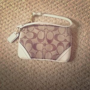 Small coach wristlet