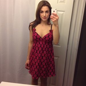 Express Dresses - Express Polka Dot chiffon dress Express Dresses - Express Polka Dot chiffon dress