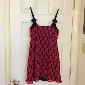 Express Dresses - Express Polka Dot chiffon dress Express Dresses - Express Polka Dot chiffon dress