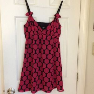 Express Dresses - Express Polka Dot chiffon dress Express Dresses - Express Polka Dot chiffon dress