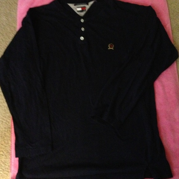 BUNDLED☀Blue Tommy Hilfiger button up t-shirt☀
