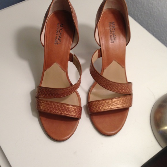 Michael Kors snake skin heels