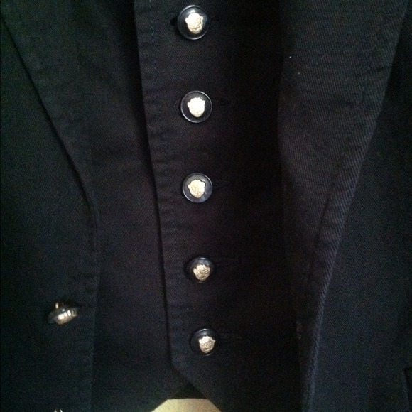 Black Blazer with Attached Vest - Picture 4 of 4