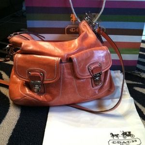 🌺Authentic Tangerine Coach Purse