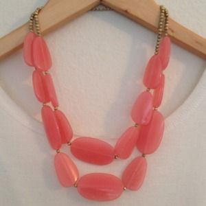 Pink statement necklace