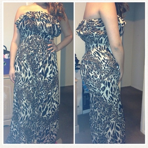 Gorgeous leopard maxi dress