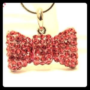 🎀Pink bow necklace 🎀
