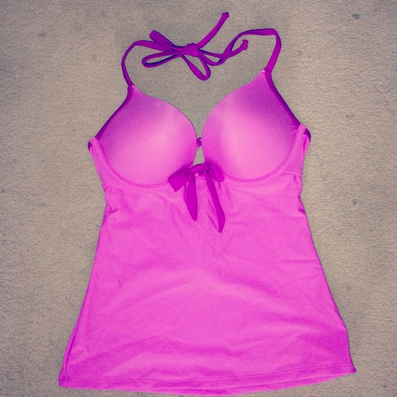 Purple tankini swimsuit top