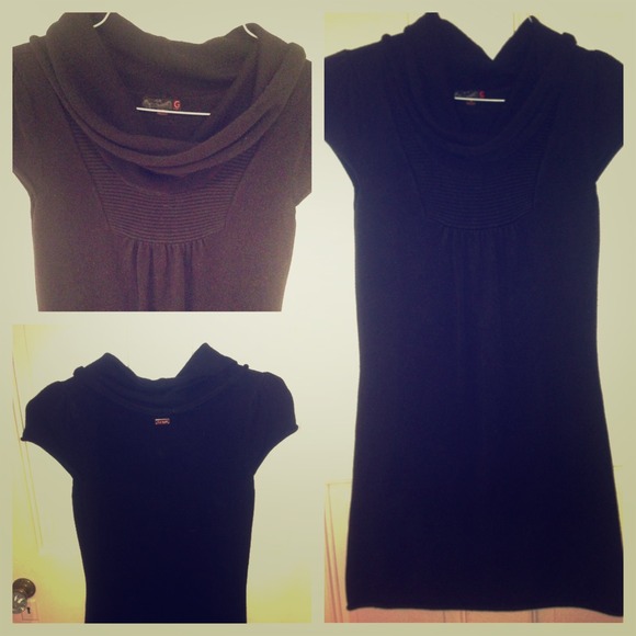 Black G by Guess short sleeved sweater dress