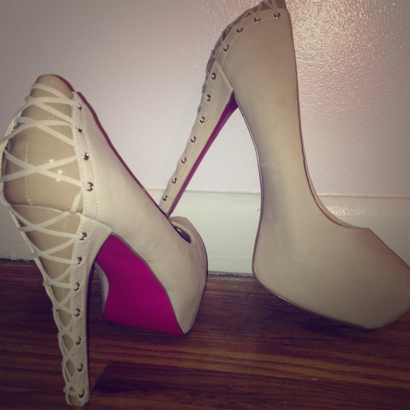 Nude high heels! Never been worn!