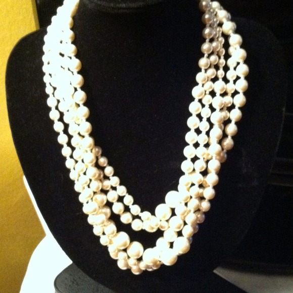 J. Crew Ivory Pearl Necklace.