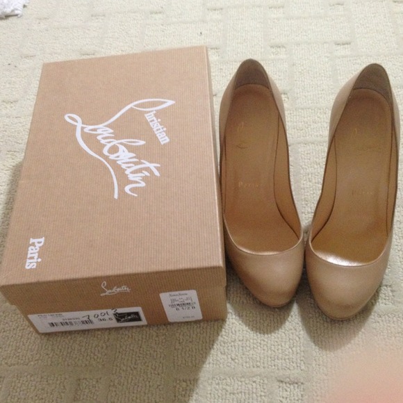 💯Authentic Christian Louboutin Fifille nude pump - Picture 6 of 7