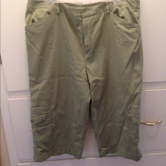 Sold!!$  green carpenter Capris size 16!