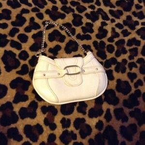Small white purse.