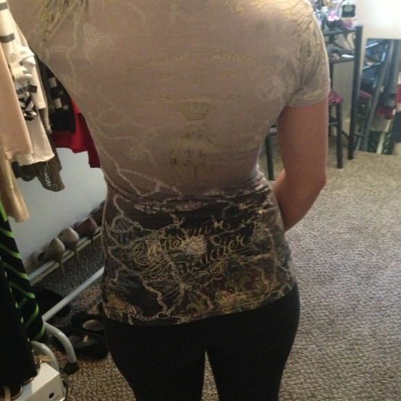 Christian Audigier women's shirt size small - Picture 2 of 2