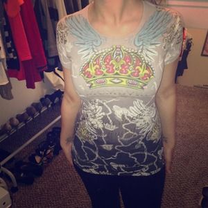 Christian Audigier women's shirt size small