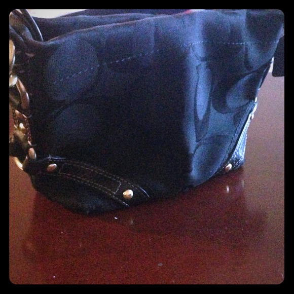 Coach little black bag