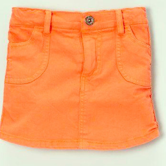 Orange Lands End Mini Skirt