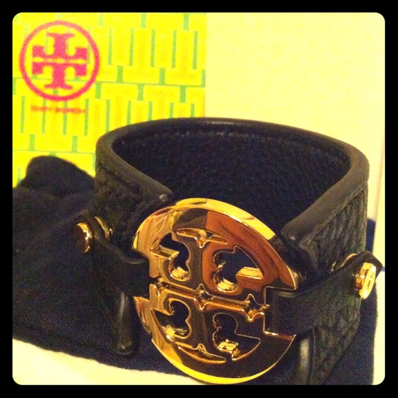 tory burch Leather wristband
