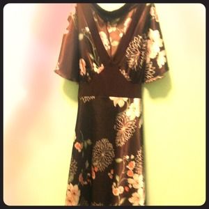 Silk floral dress!!!!