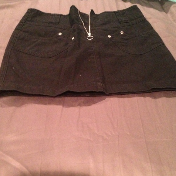 Black Denim skirt