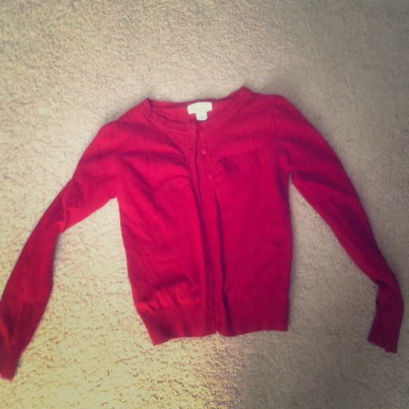 Retro red cardigan