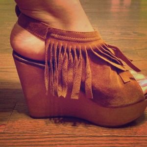 Jeffrey Campbell fringe wedge