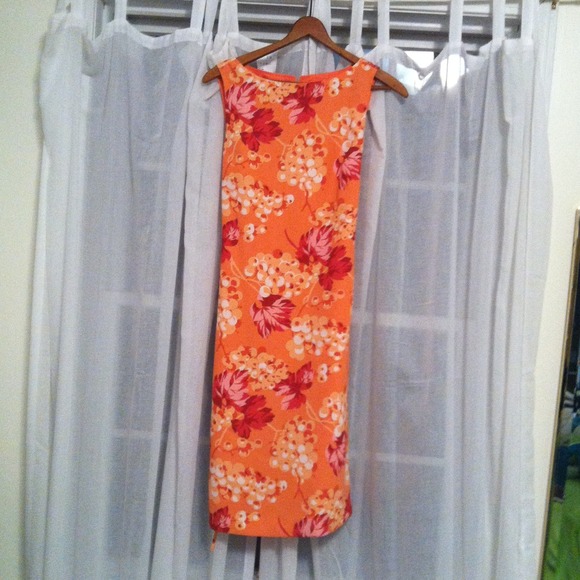 Bright floral print dress