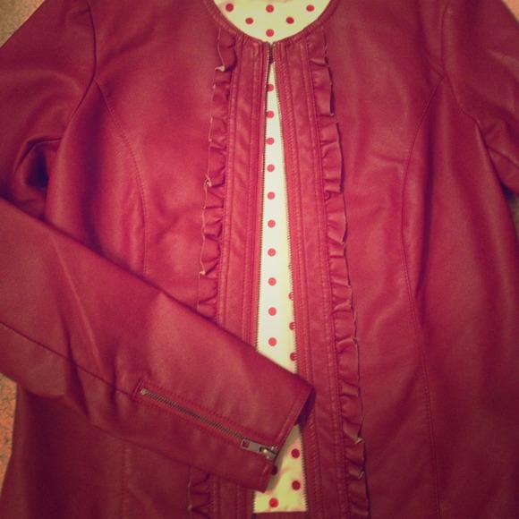 Leatherette lightweight jacket