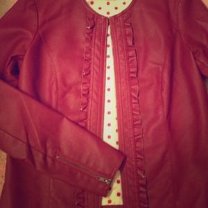 Leatherette lightweight jacket