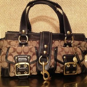 SOLD!! Lots of Hardware detail-Beautiful COACH